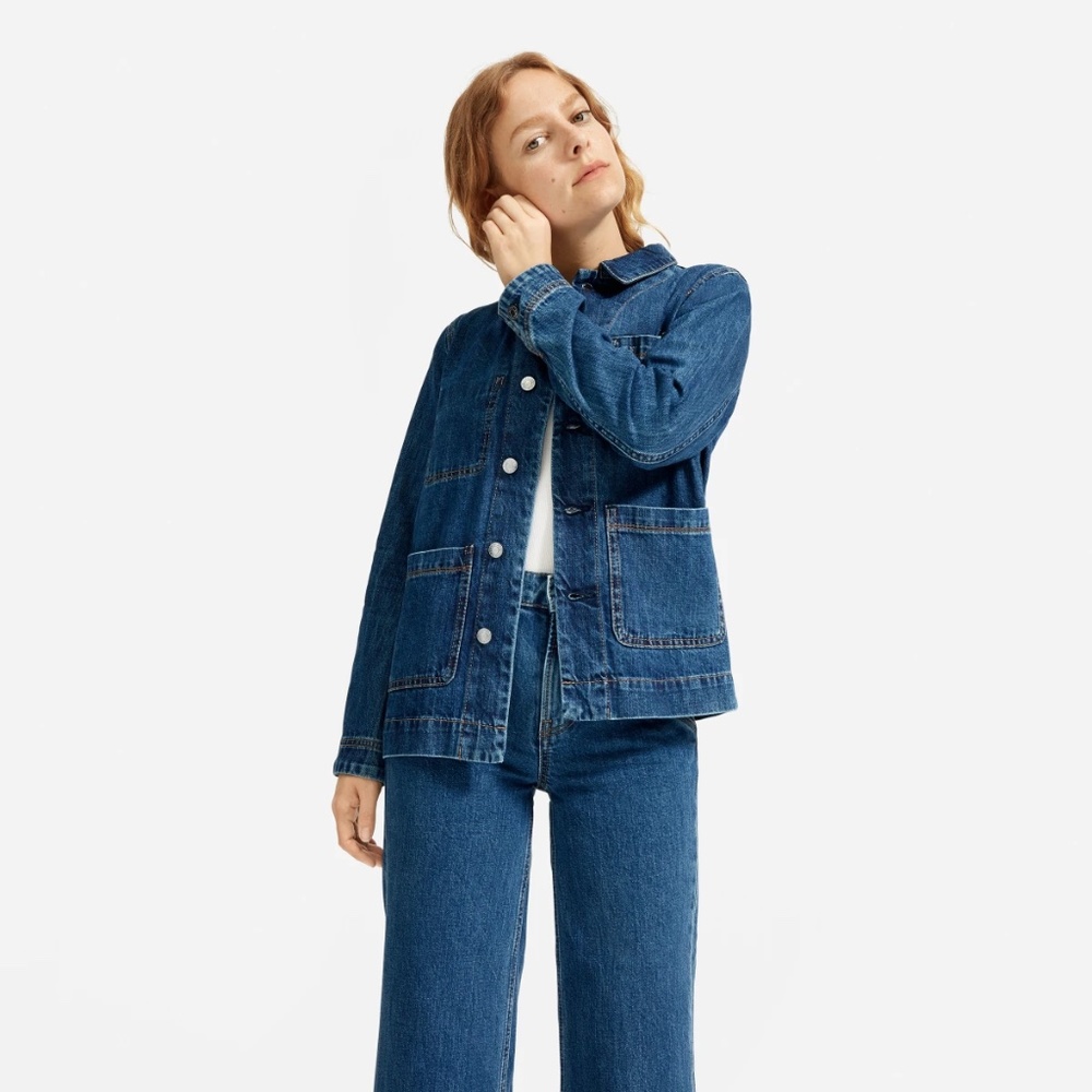 Everlane Women's Denim Chore Jacket - Dark Indigo XS